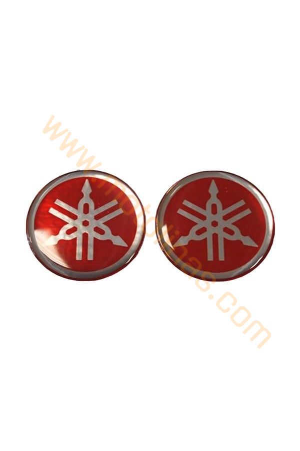 MOTOSİKET DAMLA STİCKER YAMAHA AMBLEM 4.5cm KIRMIZI