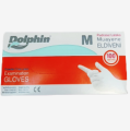 Dolphin Beyaz Pudrasız Lateks Eldiven 100' lü Paket