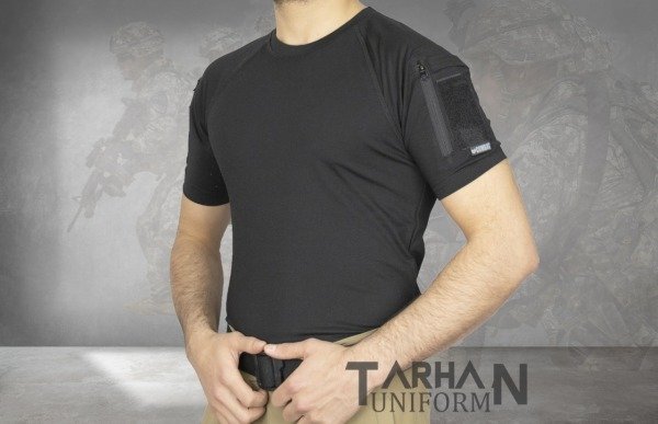 Siyah Tactical Tişört,801  Outdoor Taktik Tişört