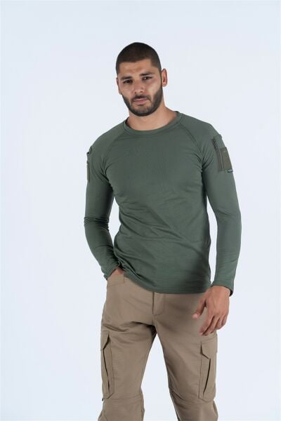 Tactical T-Shirt Pike Uzun Kol, HAKİ-CMB-PIKE-UK-801-001