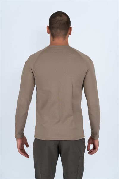 TacticalTactical T-Shirt Pike Uzun Kol, BEJ-CMB-PIKE-UK-801-001