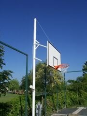 Basketbol Potası Antreman Tek Direk Boru Fiber Amerikan 90x120 cm Panya  Yükseklik Ayarlı
