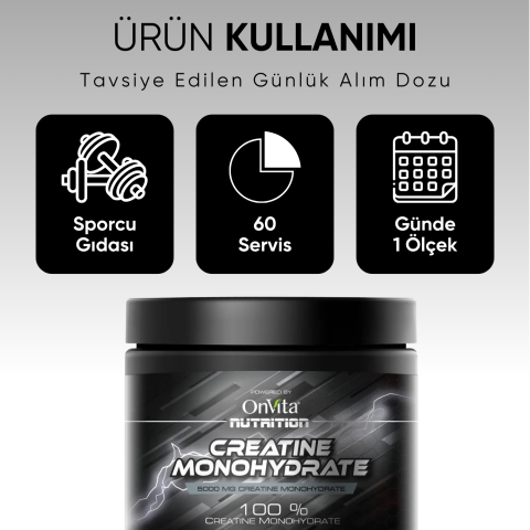 Nutrition Creatine Monohydrate 5000 Mg, Kreatin Monohidrat