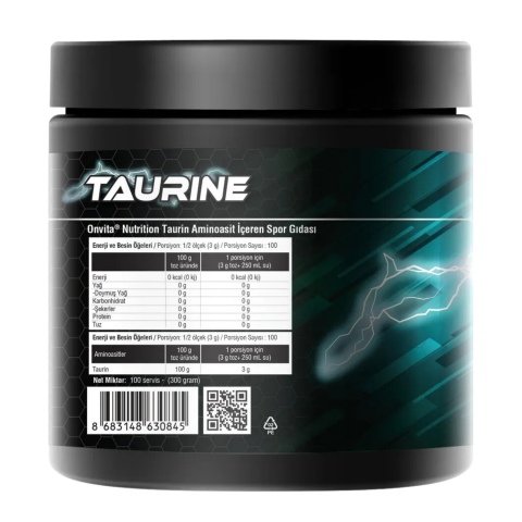 Nutrition Taurine Aminoasit, 3000 Mg