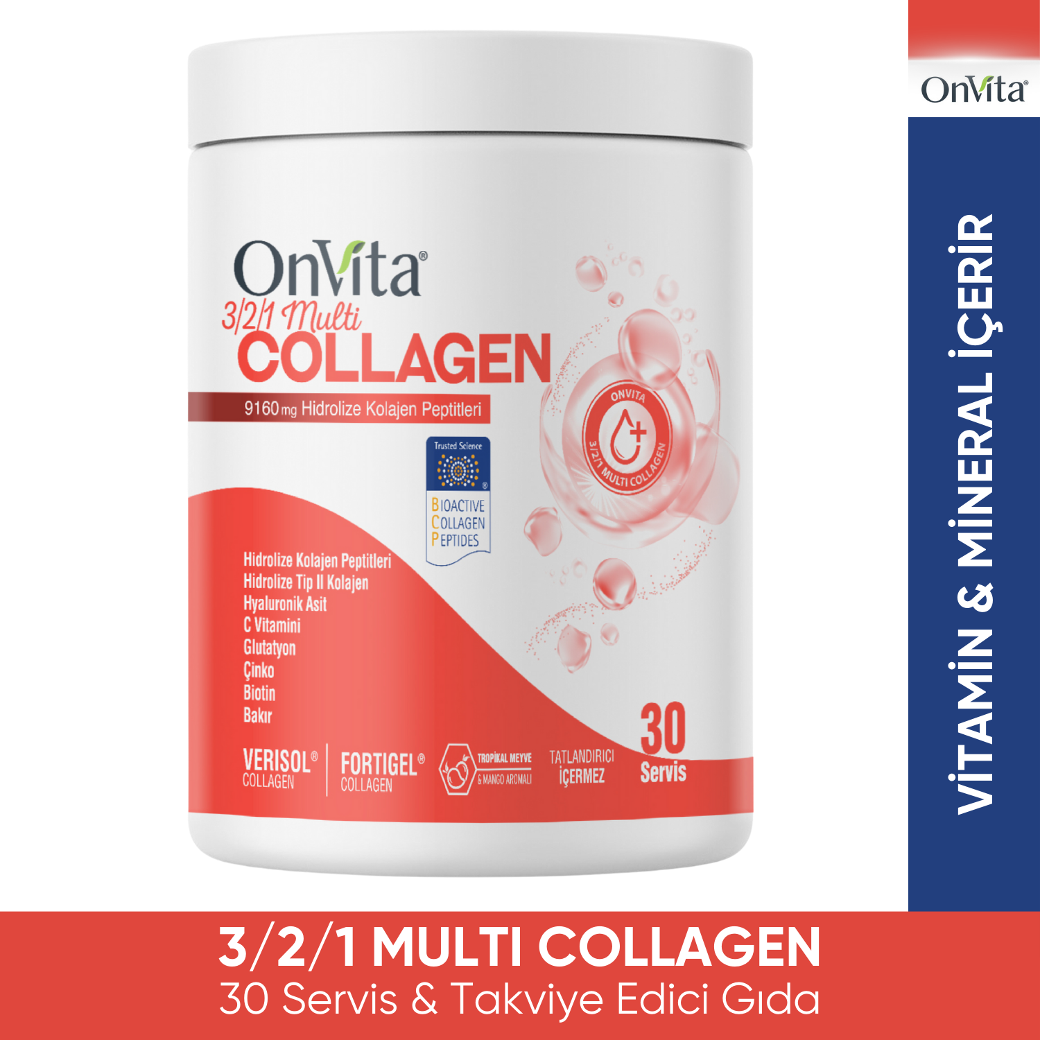 Multi Collagen 3-2-1 Toz Kolajen 30 Servis