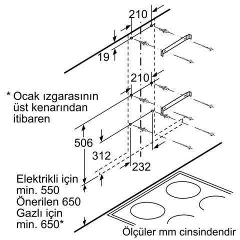 Profilo DVG6D660 Duvar Tipi Davlumbaz