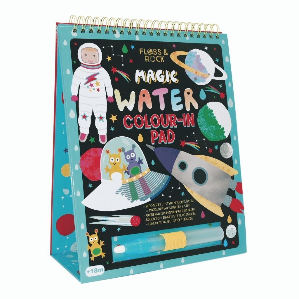 FLOSS & ROCK Renk Değiştiren Water Magic Boyama Kitabı / Space *Yeni*