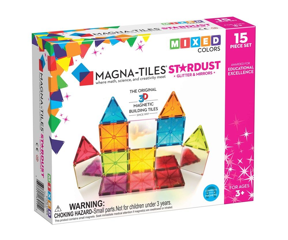 Magna-Tiles - Parıltılı & Aynalı - 15 Parça