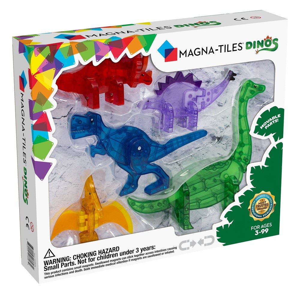 Magna-Tiles - Dinozorlar - 5 Parça
