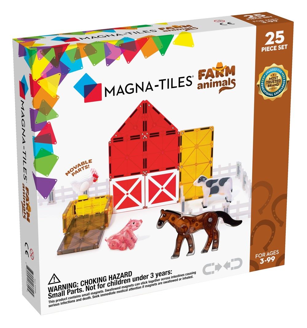 Magna-Tiles - Çiftlik Hayvanları - 25 Parça