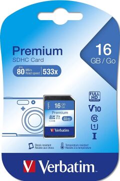 Premium 16GB 533x SDHC UHS-I SD Hafıza Kartı