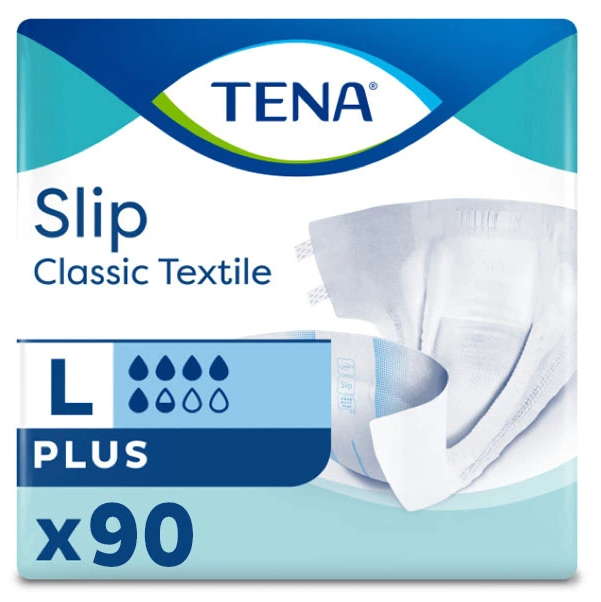 Tena Slip Classic Tekstil 5,5 Damla Large 90 Adet