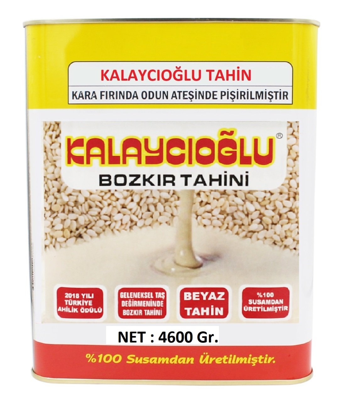 Kalaycıoğlu Beyaz Tahin 4600 Gr.TENEKE