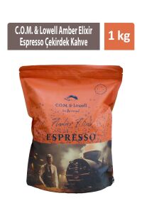 C.O.M & Lowell Amber Elixir Espresso Beans Çekirdek Kahve 1 kg