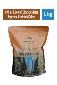 C.O.M & Lowell City Sip Select Espresso Beans Çekirdek Kahve 1 kg