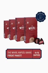 The Whirl Espresso Medium Kapsül Kahve 4'lü Fırsat Paketi 40 Kapsül