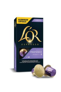 L'OR - Lungo Profondo - Intensity 8 - Nespresso Uyumlu Kapsül Kahve Fırsat Paketi 10 x 10 Paket (100 Adet)