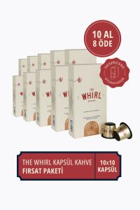 The Whirl Lungo Medium Kapsül Kahve 10 Al 8 Öde Fırsat Paketi