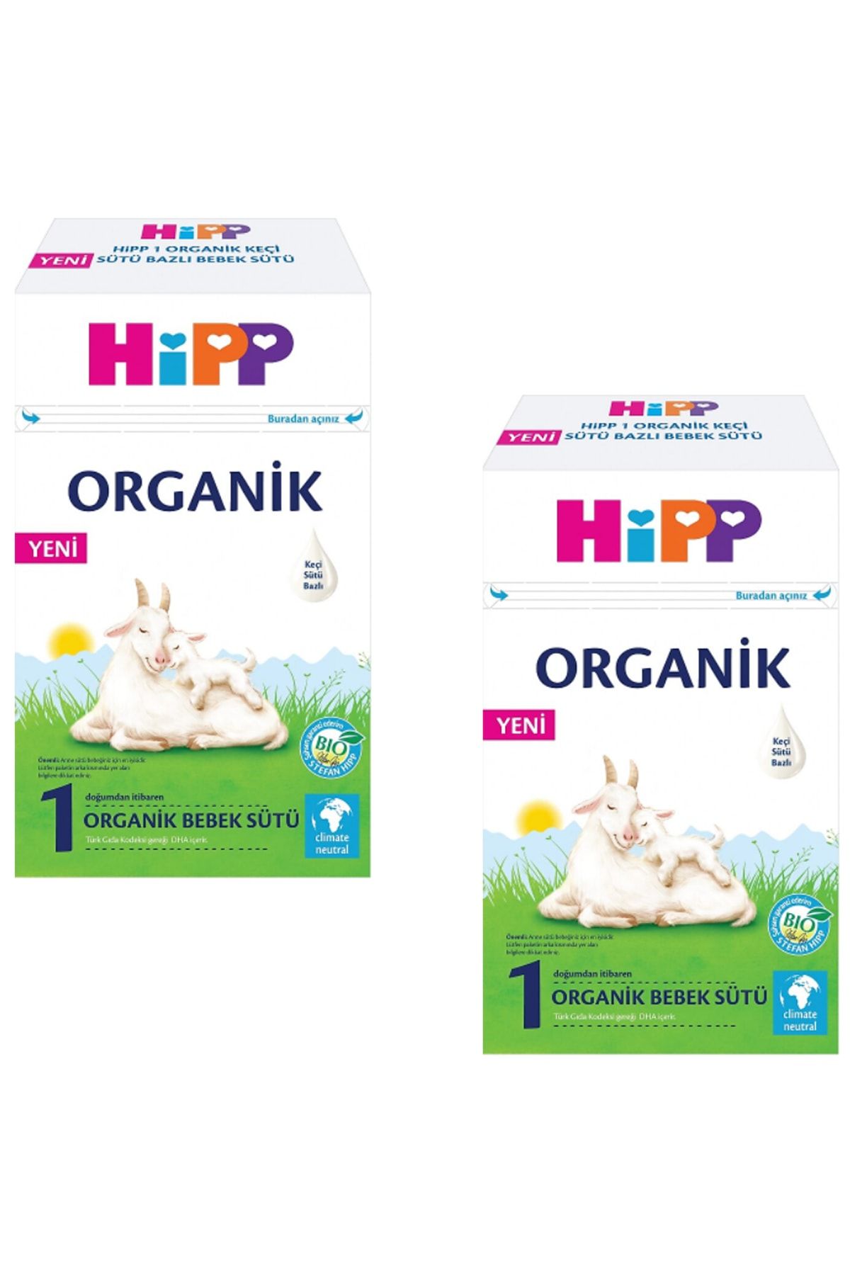 1 Organik Keçi Sütü Bazlı Bebek Sütü 400 Gr 2 Adet
