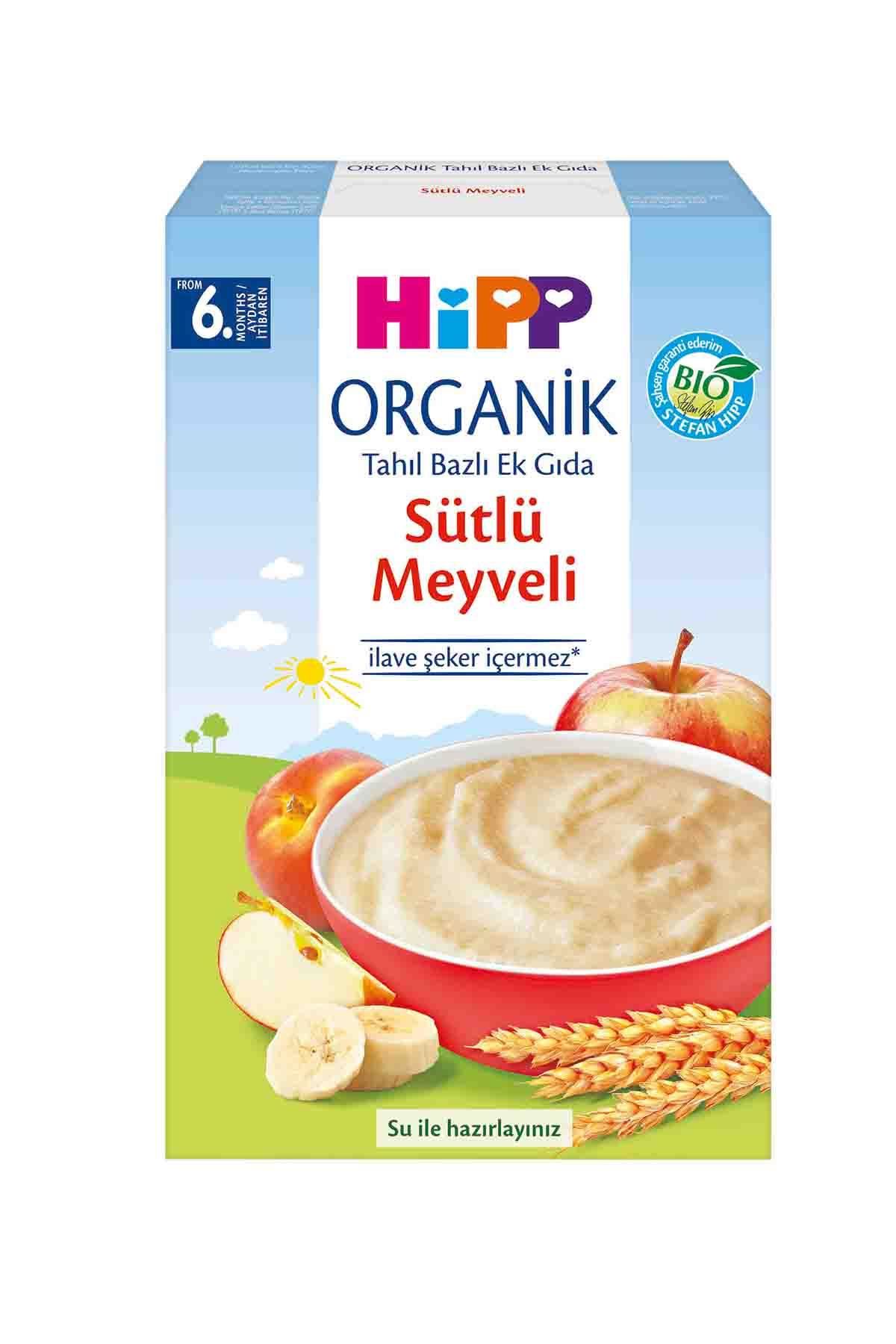 HiPP Organik Sütlü Meyveli Tahıl Bazlı Ek Gıda250g