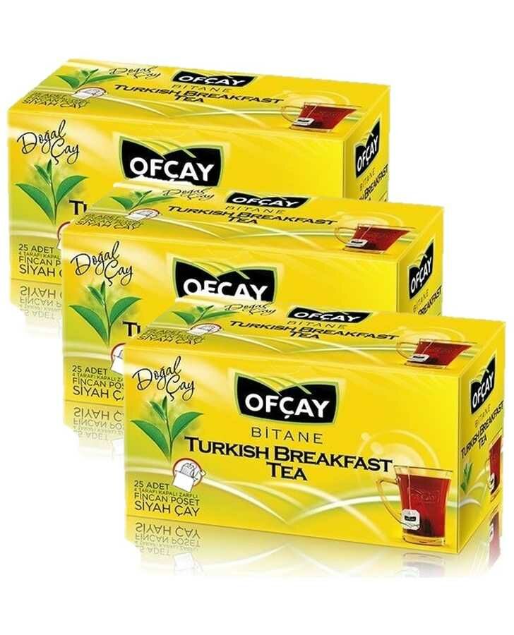 Ofçay Bitane Turkish Breakfast Tea 25'li Bardak Poşet Çay x 3 PAKET