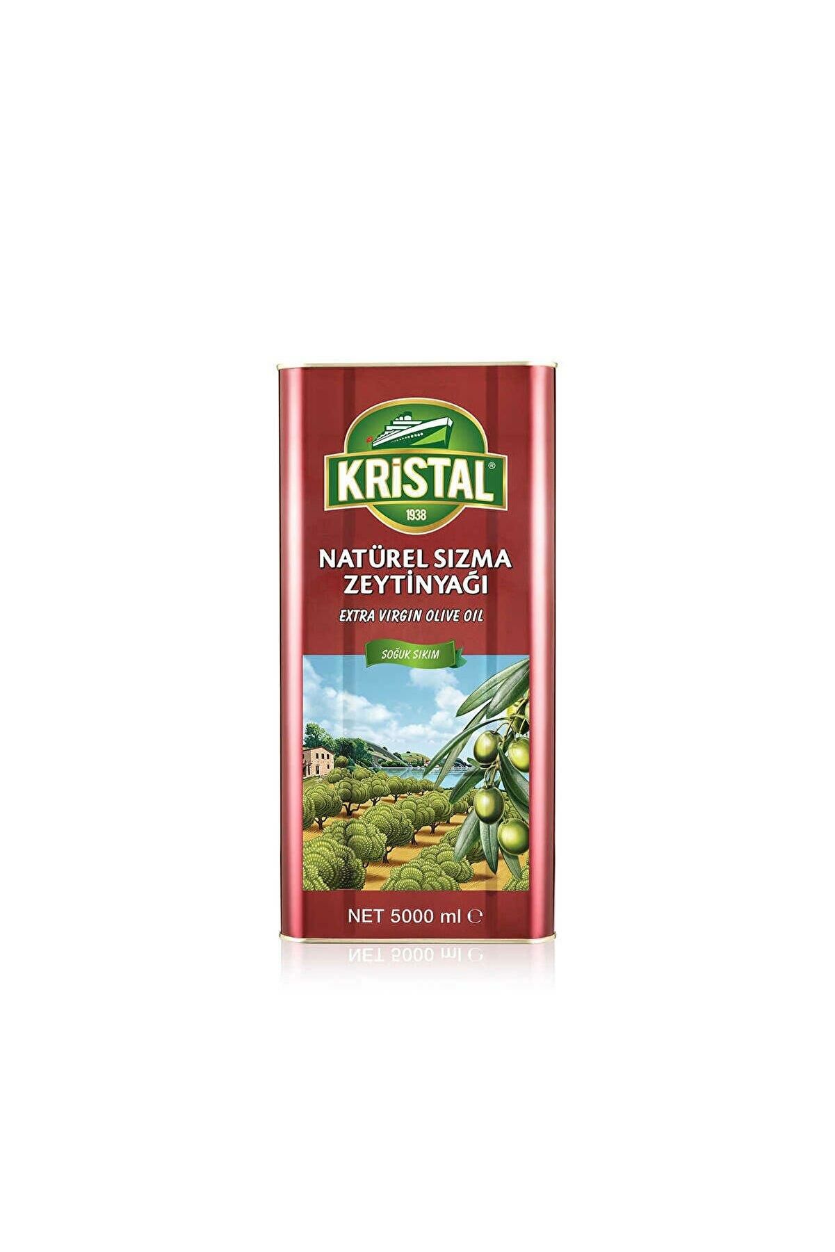 Kristal Natüral Sızma Zeytinyağı 5 Litre Teneke Kutu