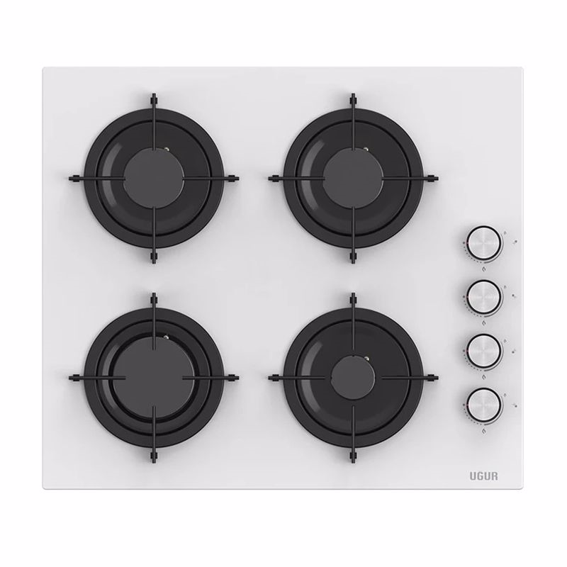 UAO 6040W0 BCY CSR1 4 Gözlü Gazlı Ankastre Cam Ocak