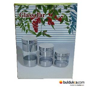 Glass Jar 3 Lü Baharatlık