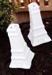 Tekbir Eyfel Kulesi Tasarımlı Porselen Tuzluk Seti
