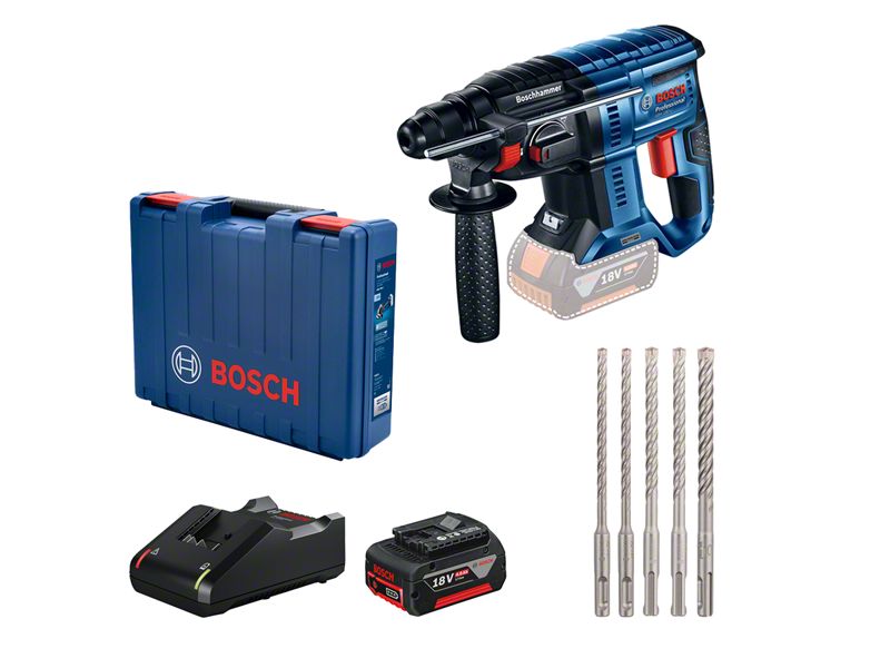 Bosch Gbh 180-lı Akülü (1x4 Ah)+ Sds Plus Set