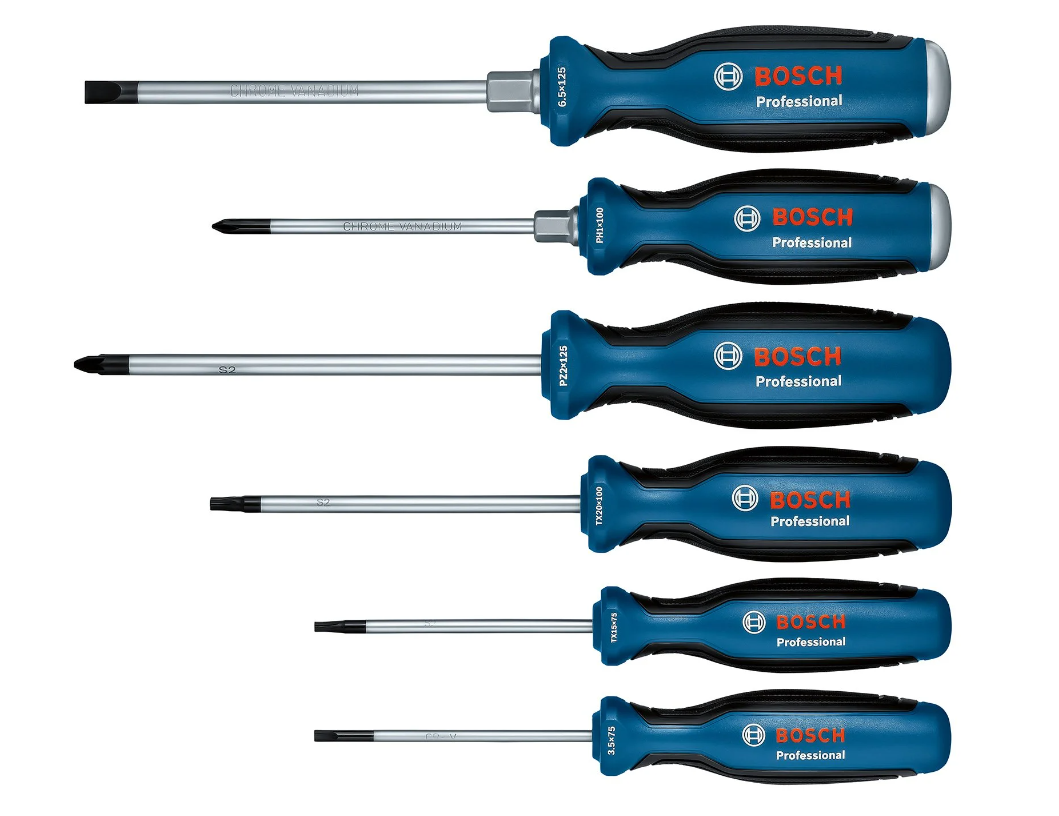 Bosch Tornavida Seti 6 Parça Sl/Ph/Pz/Tx