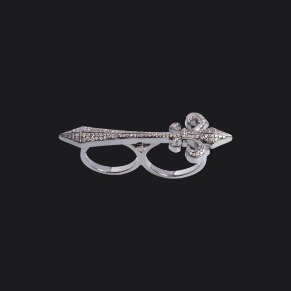 Fleur De Lys Duo Ring