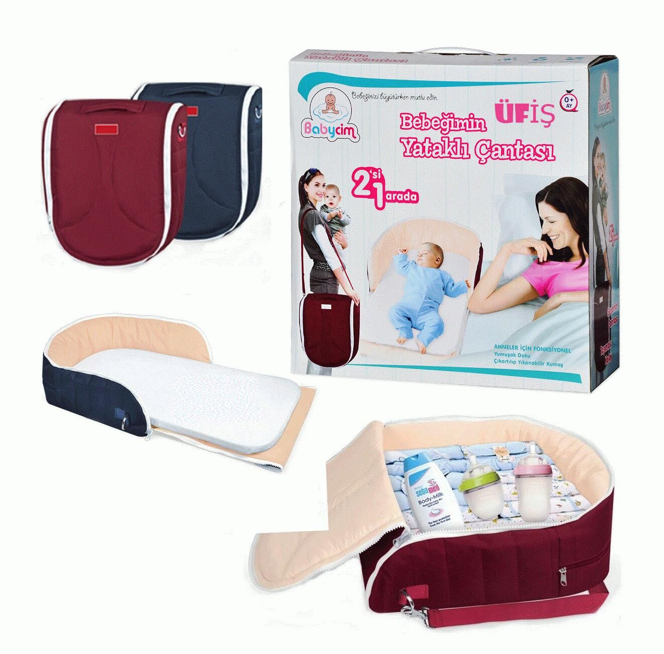 Babycim Bebeğimin 2in1 Yataklı Çantası - Sağlıklı ve Kullanışlı