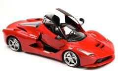 Şarjlı, Kumandalı Spor Ferrari, Farları Yanar- Kapısı Açılır Spor Araba 1:16