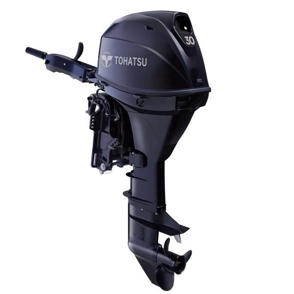 TOHATSU MOTOR 30HP UZUN ŞAFT  MARŞLI TRİMLİ MANUEL MOTOR