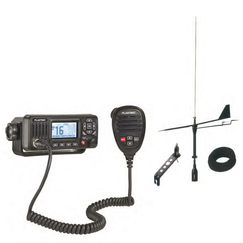 Plastimo FX 500 Telsiz ve Glomex B.Swan VHF Telsiz Anteni