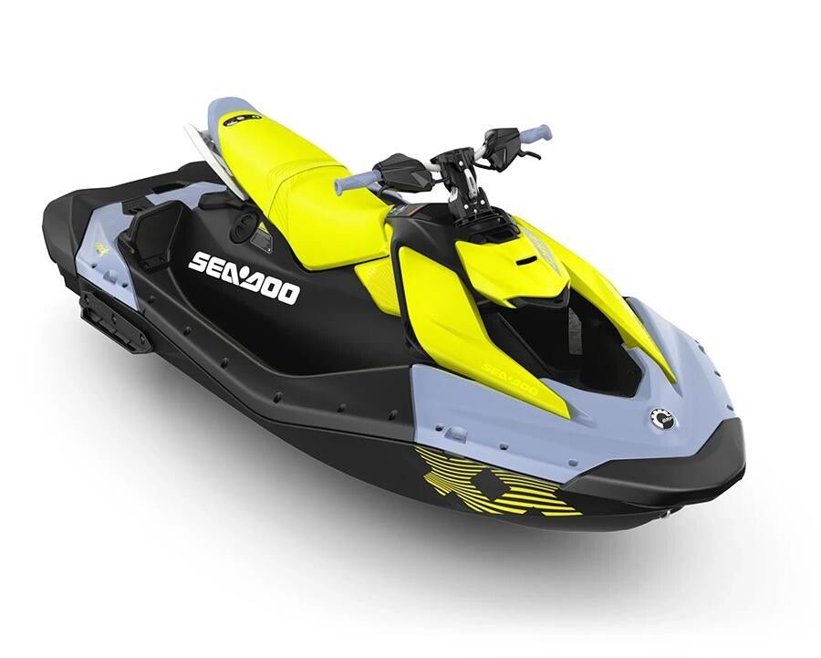 Seadoo Spark 3up Trixx 90 Jet Ski / (Vapor Blue - Neon Yellow ) (2024)