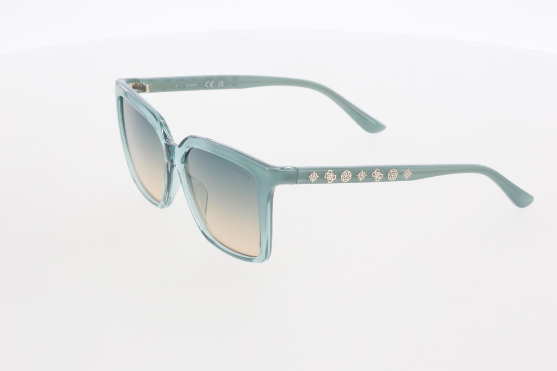 Guess 00099 Kare Turkuaz Kadın Güneş Gözlüğü