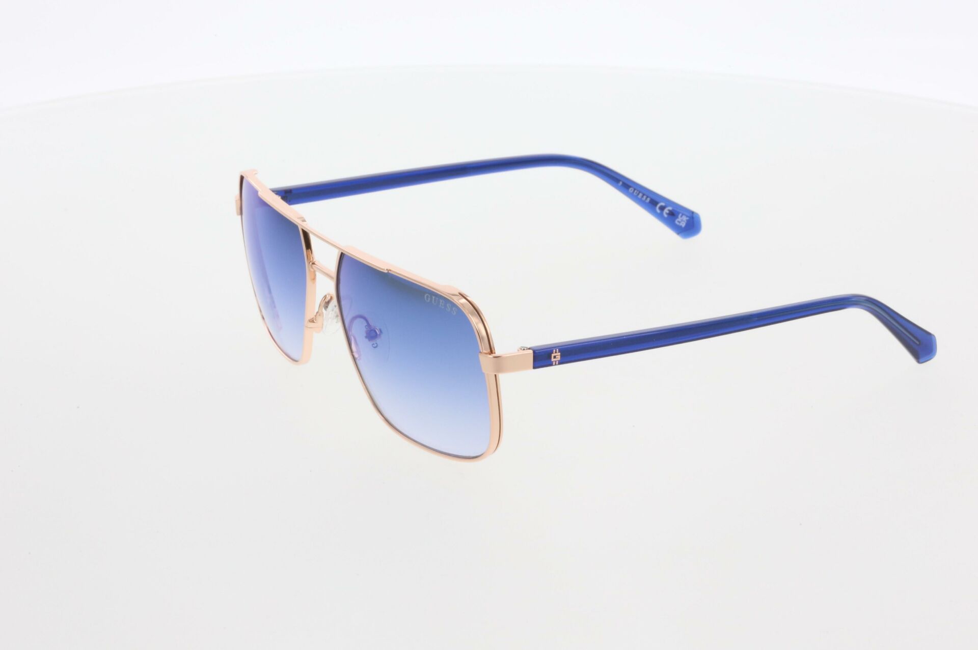 Guess 00119 Metal Kare Mavi Unisex Güneş Gözlüğü