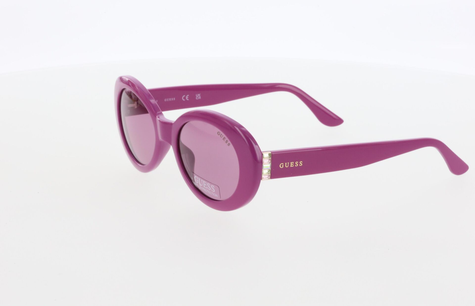 Guess 7904 Yuvarlak Mor Kadın Güneş Gözlüğü