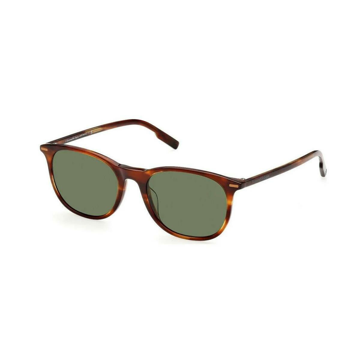 Ermenegildo Zegna Ez 0203 Leopar Oval Erkek Güneş Gözlüğü