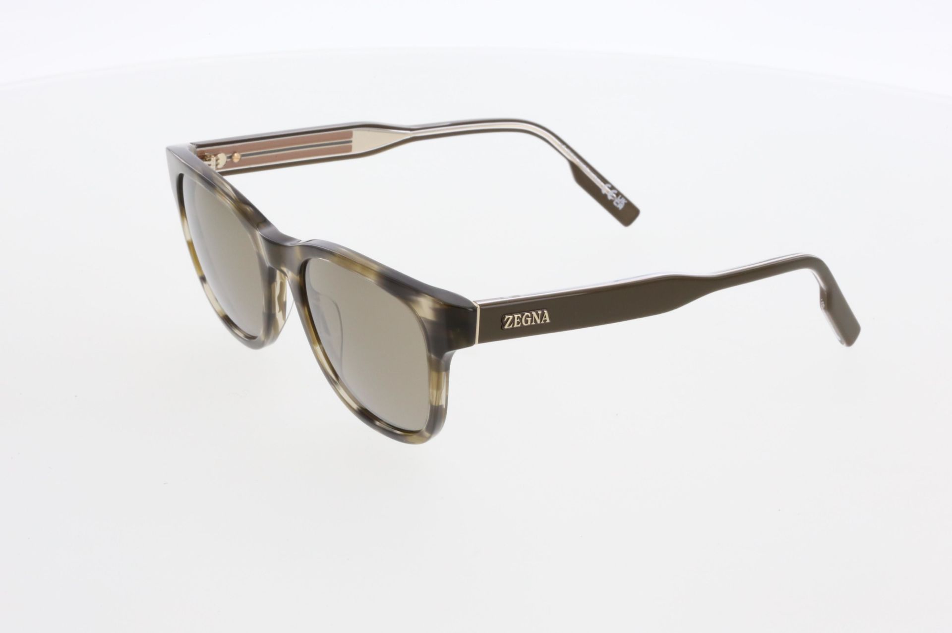 Ermenegildo Zegna 0222 Leopar Oval Erkek Güneş Gözlüğü