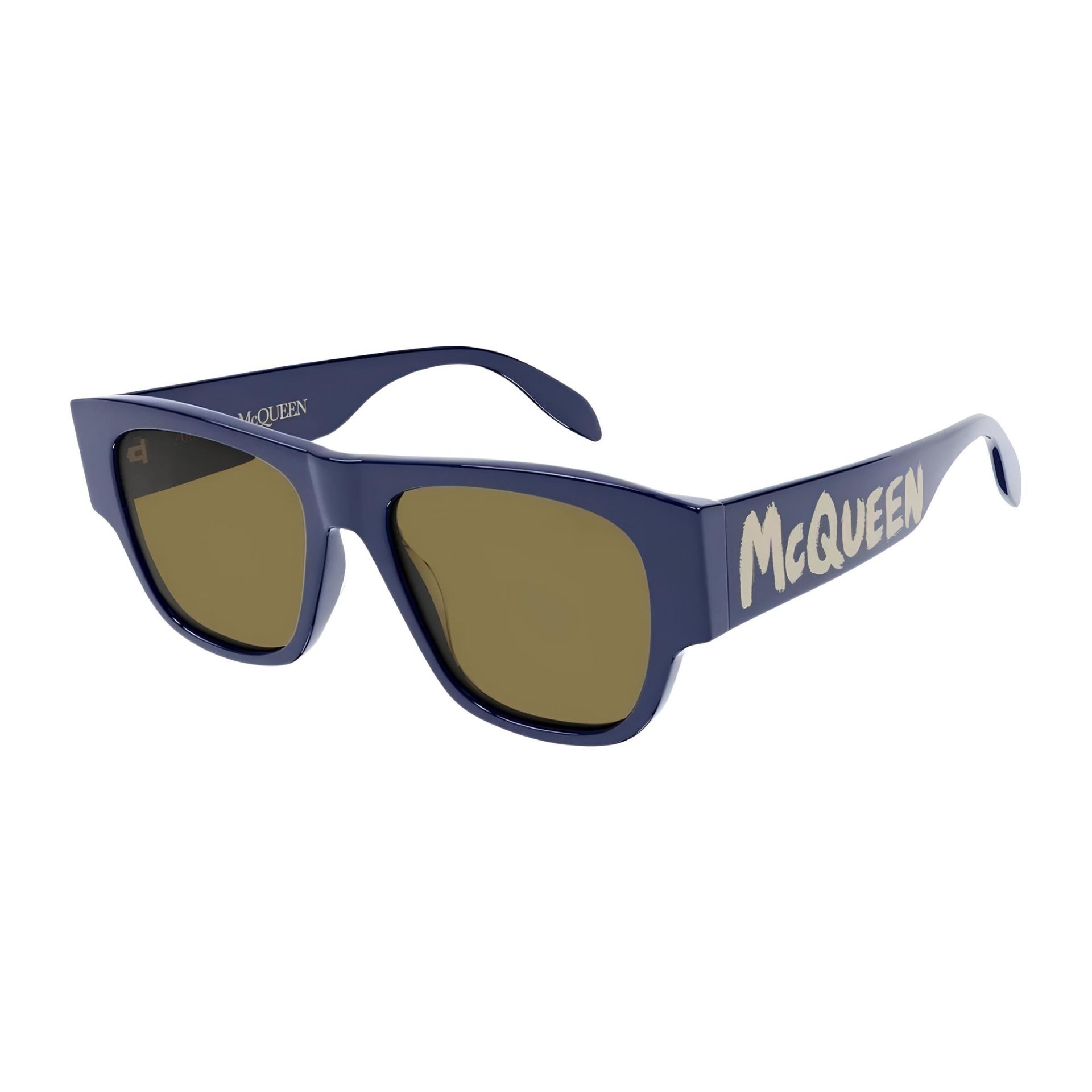 Alexander Mcqueen Am0328s Mavi Kare Erkek Güneş Gözlüğü