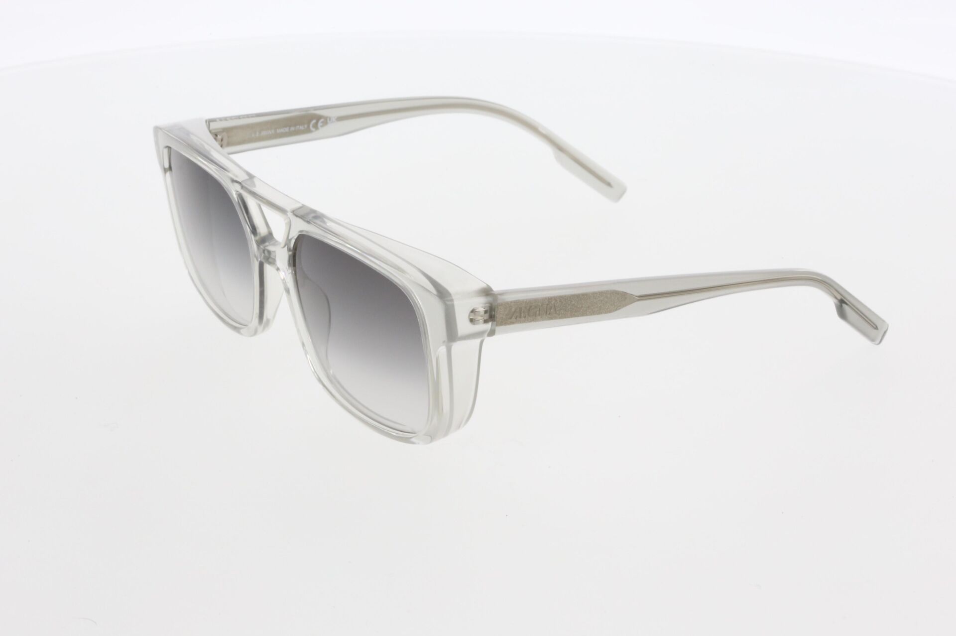 Ermenegildo Zegna 0209 Şeffaf Kare Unisex Güneş Gözlüğü