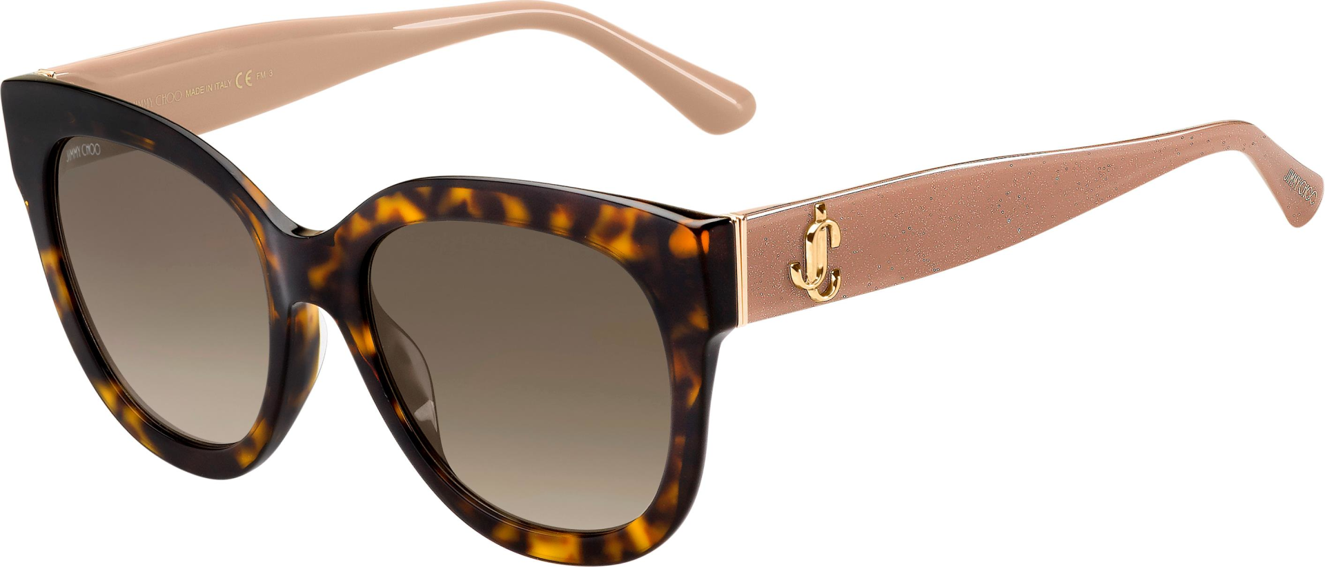 Jimmy Choo Jill/G/S ONSHA Leopar Desenli Kelebek Kadın Güneş Gözlüğü