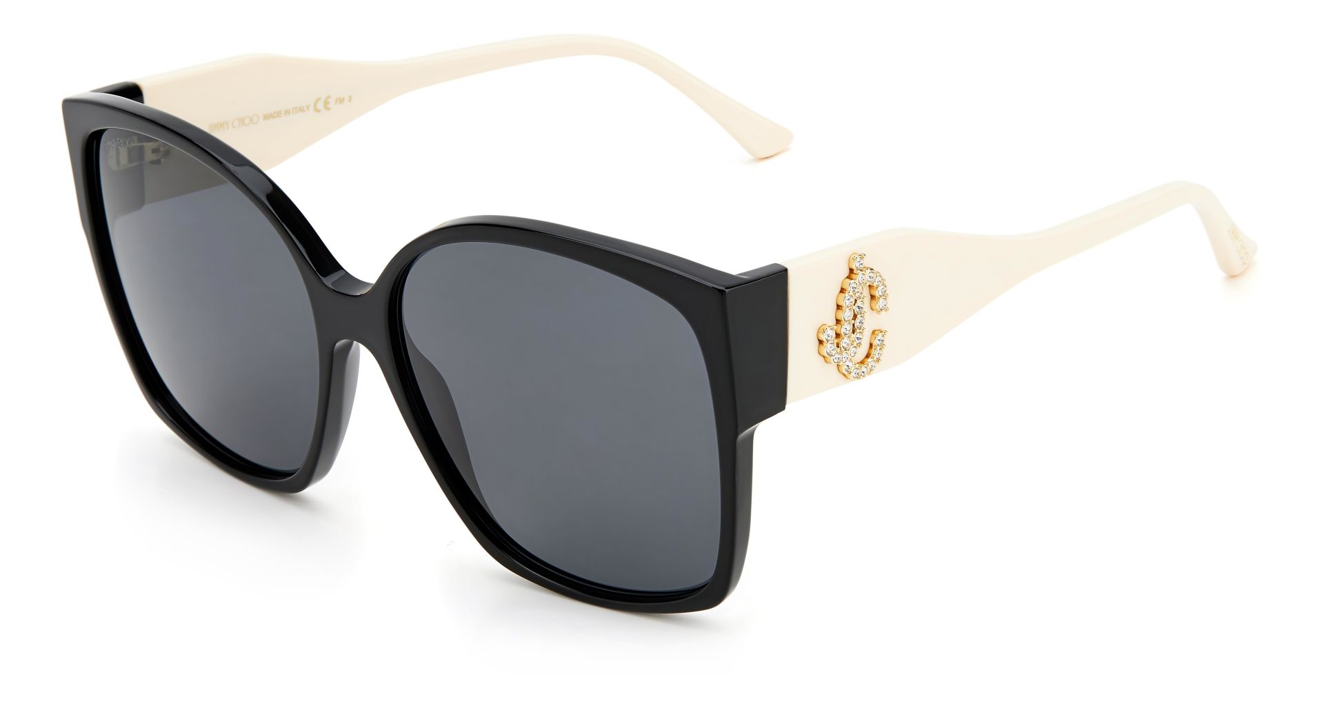 Jimmy Choo Noemi/S Kelebek Siyah Beyaz Kadın Güneş Gözlüğü