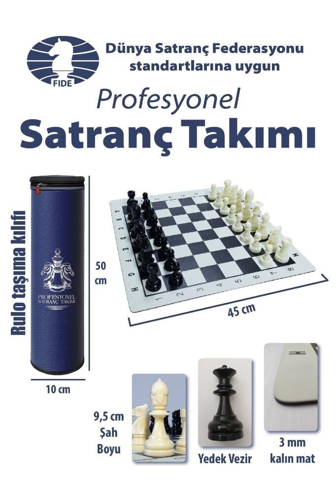 Profesyonel Satranç Takımı (Yedek Vezirli)