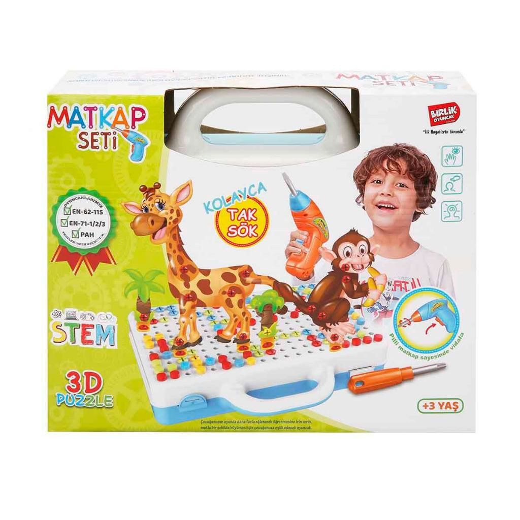 Birlik Oyuncak 3D EĞİTİCİ MATKAP SETİ