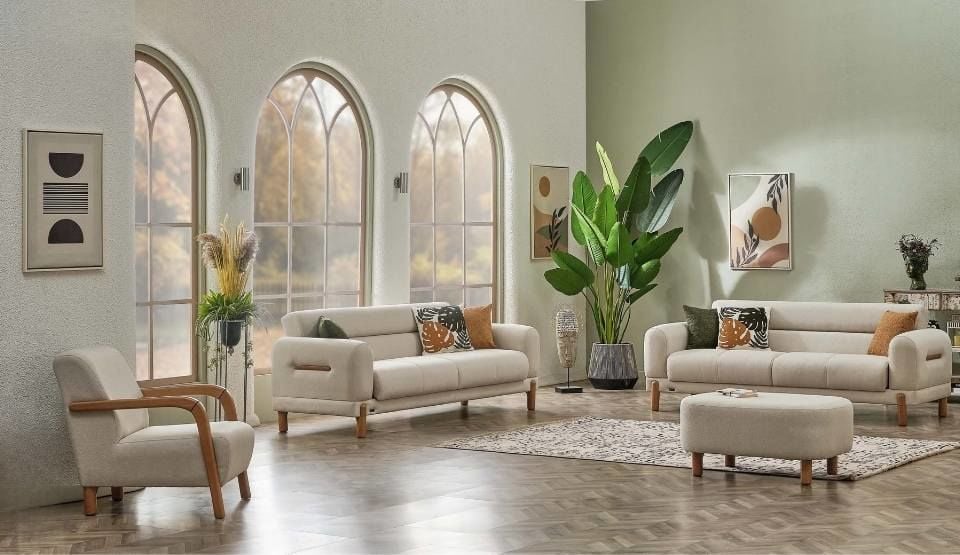 Anka Ahşap Bohem Koltuk Takımı