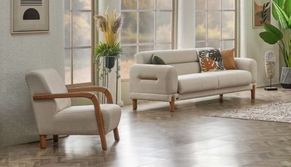 Anka Ahşap Bohem Koltuk Takımı